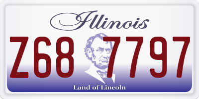 IL license plate Z687797