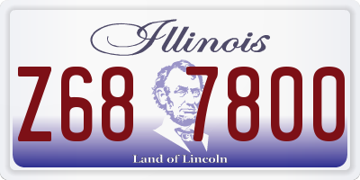 IL license plate Z687800
