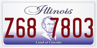 IL license plate Z687803
