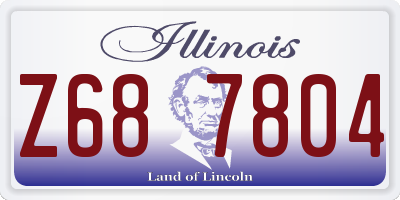 IL license plate Z687804