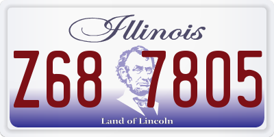 IL license plate Z687805