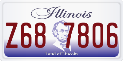 IL license plate Z687806