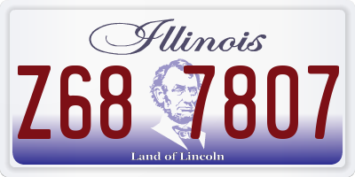 IL license plate Z687807
