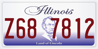 IL license plate Z687812