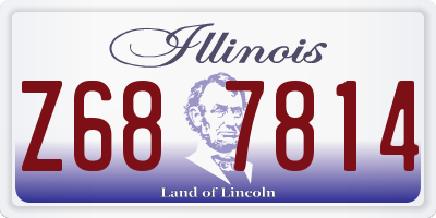 IL license plate Z687814