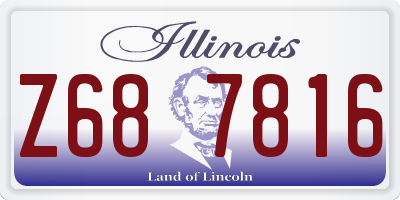 IL license plate Z687816