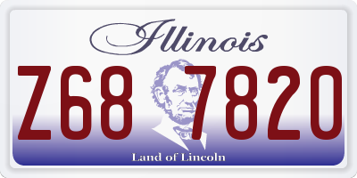 IL license plate Z687820