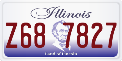 IL license plate Z687827