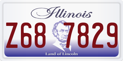 IL license plate Z687829