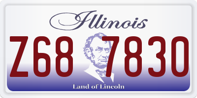 IL license plate Z687830