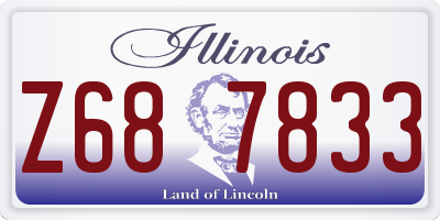 IL license plate Z687833