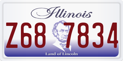 IL license plate Z687834
