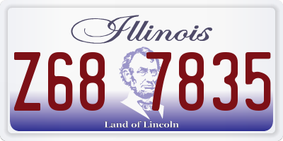 IL license plate Z687835