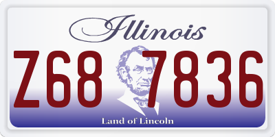 IL license plate Z687836