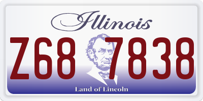IL license plate Z687838