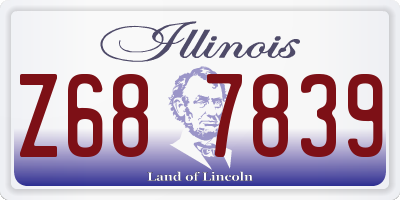 IL license plate Z687839