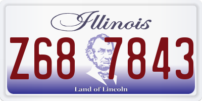 IL license plate Z687843
