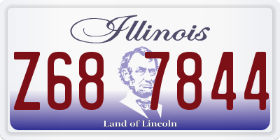 IL license plate Z687844