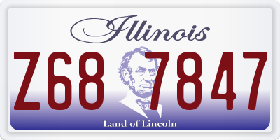 IL license plate Z687847