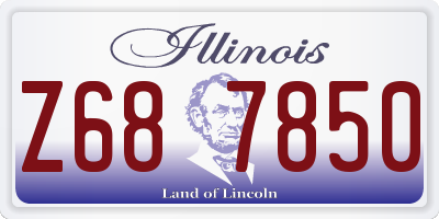 IL license plate Z687850