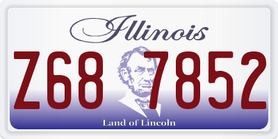 IL license plate Z687852