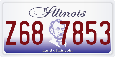 IL license plate Z687853