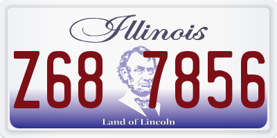 IL license plate Z687856