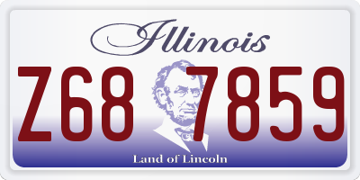 IL license plate Z687859