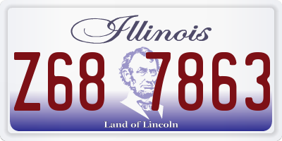 IL license plate Z687863