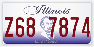 IL license plate Z687874