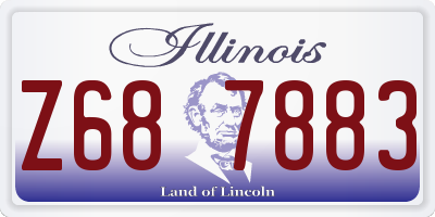 IL license plate Z687883