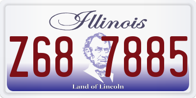 IL license plate Z687885