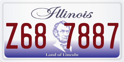 IL license plate Z687887