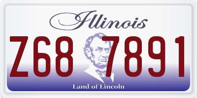 IL license plate Z687891