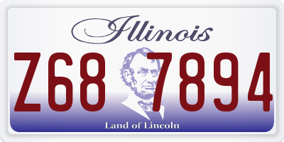 IL license plate Z687894
