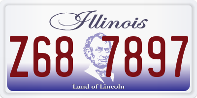 IL license plate Z687897