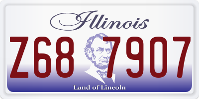 IL license plate Z687907