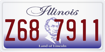 IL license plate Z687911