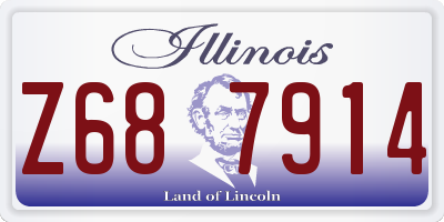 IL license plate Z687914
