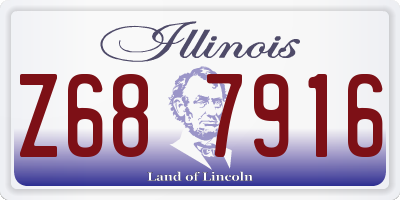 IL license plate Z687916
