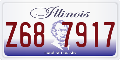 IL license plate Z687917