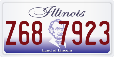IL license plate Z687923