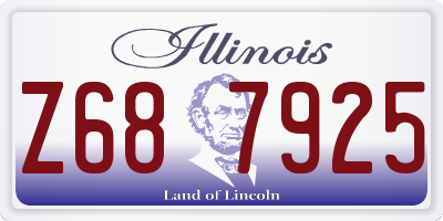 IL license plate Z687925
