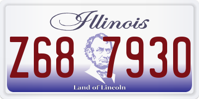 IL license plate Z687930
