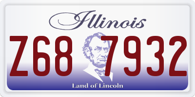 IL license plate Z687932