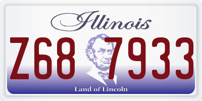 IL license plate Z687933