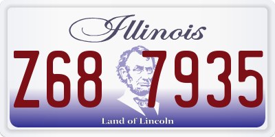 IL license plate Z687935
