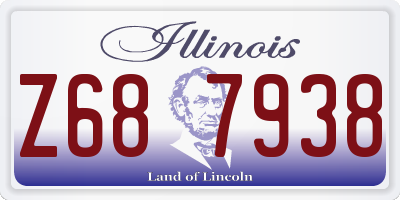 IL license plate Z687938