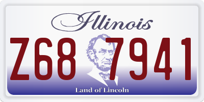 IL license plate Z687941
