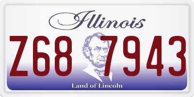 IL license plate Z687943